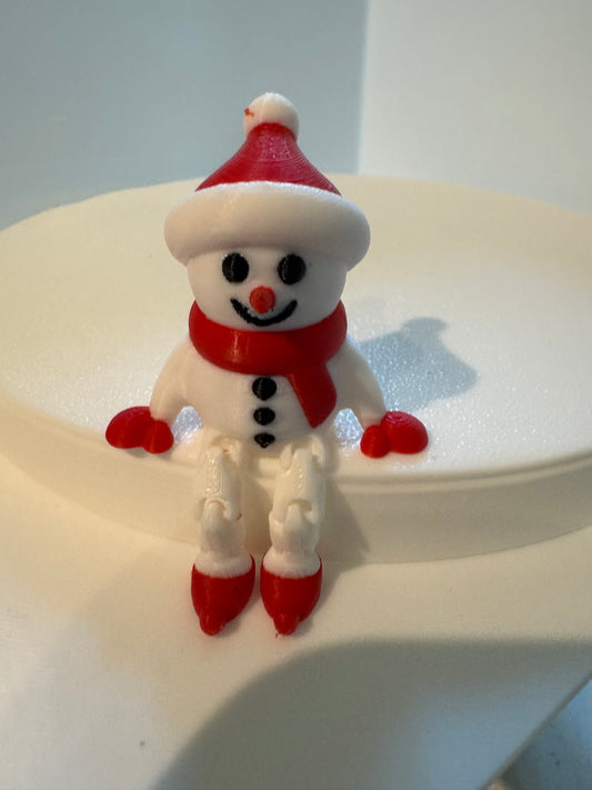Sitting Snowman