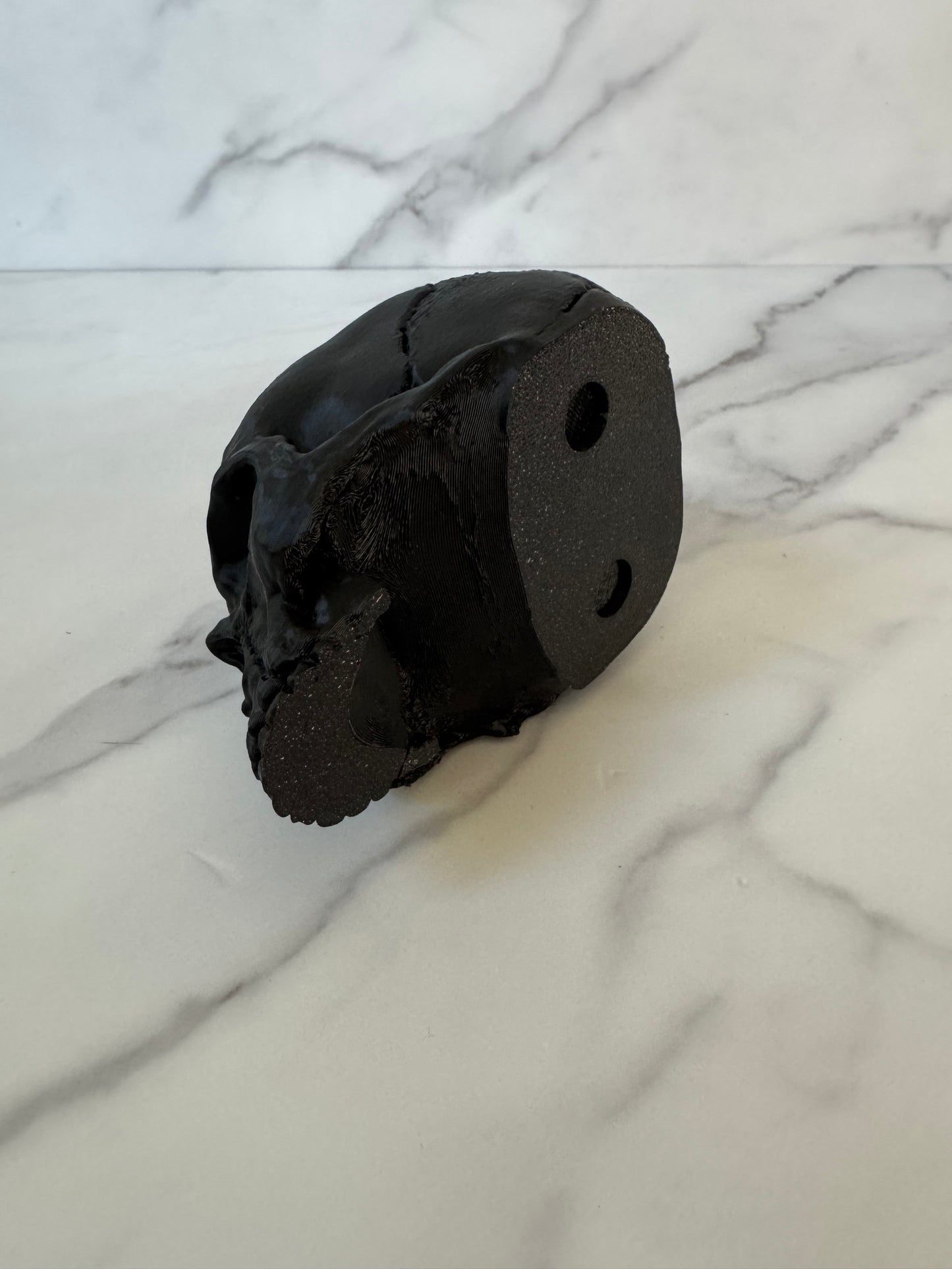 scary skeleton head PS5 controller holder