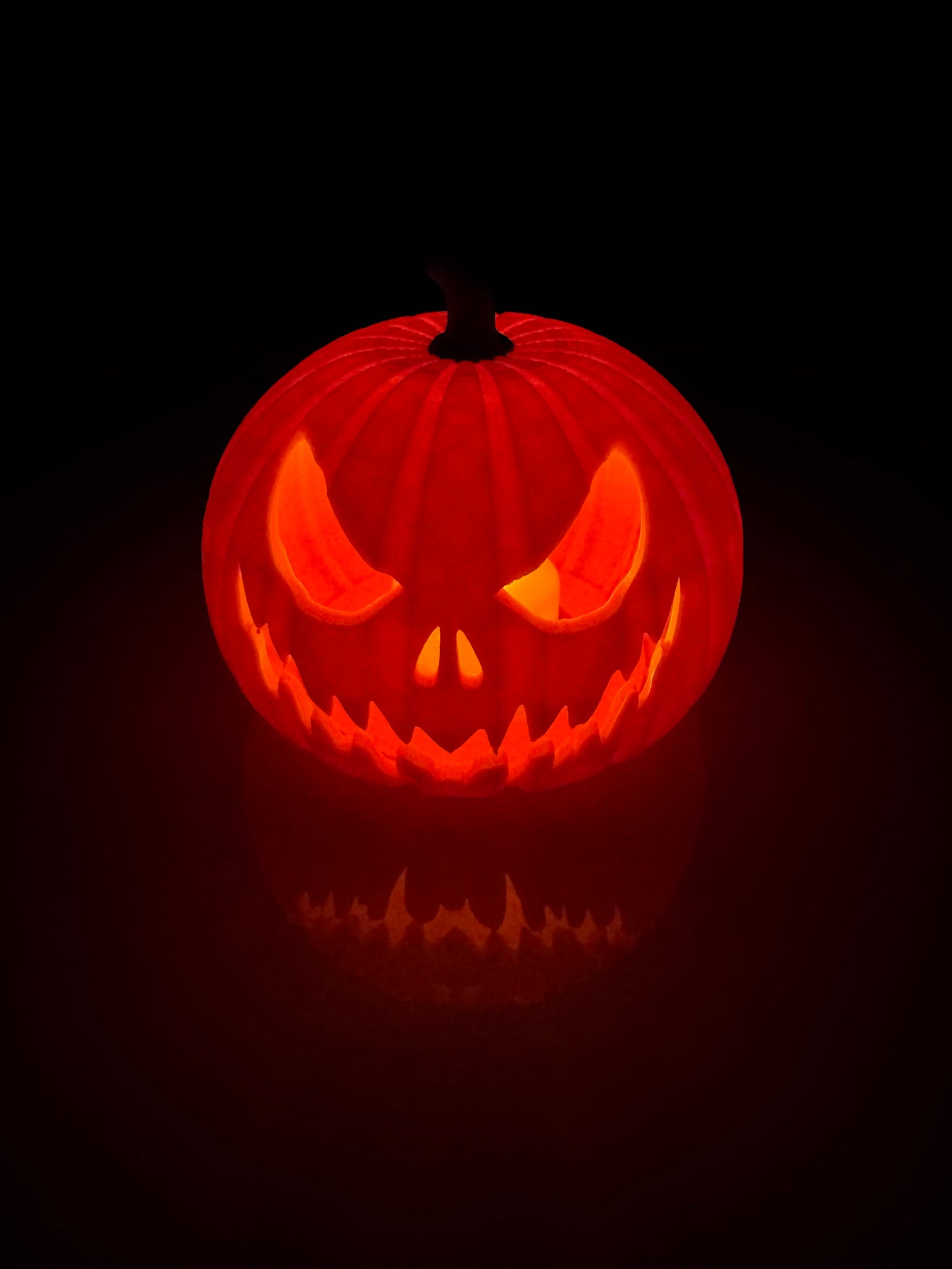 light up scary pumpkin