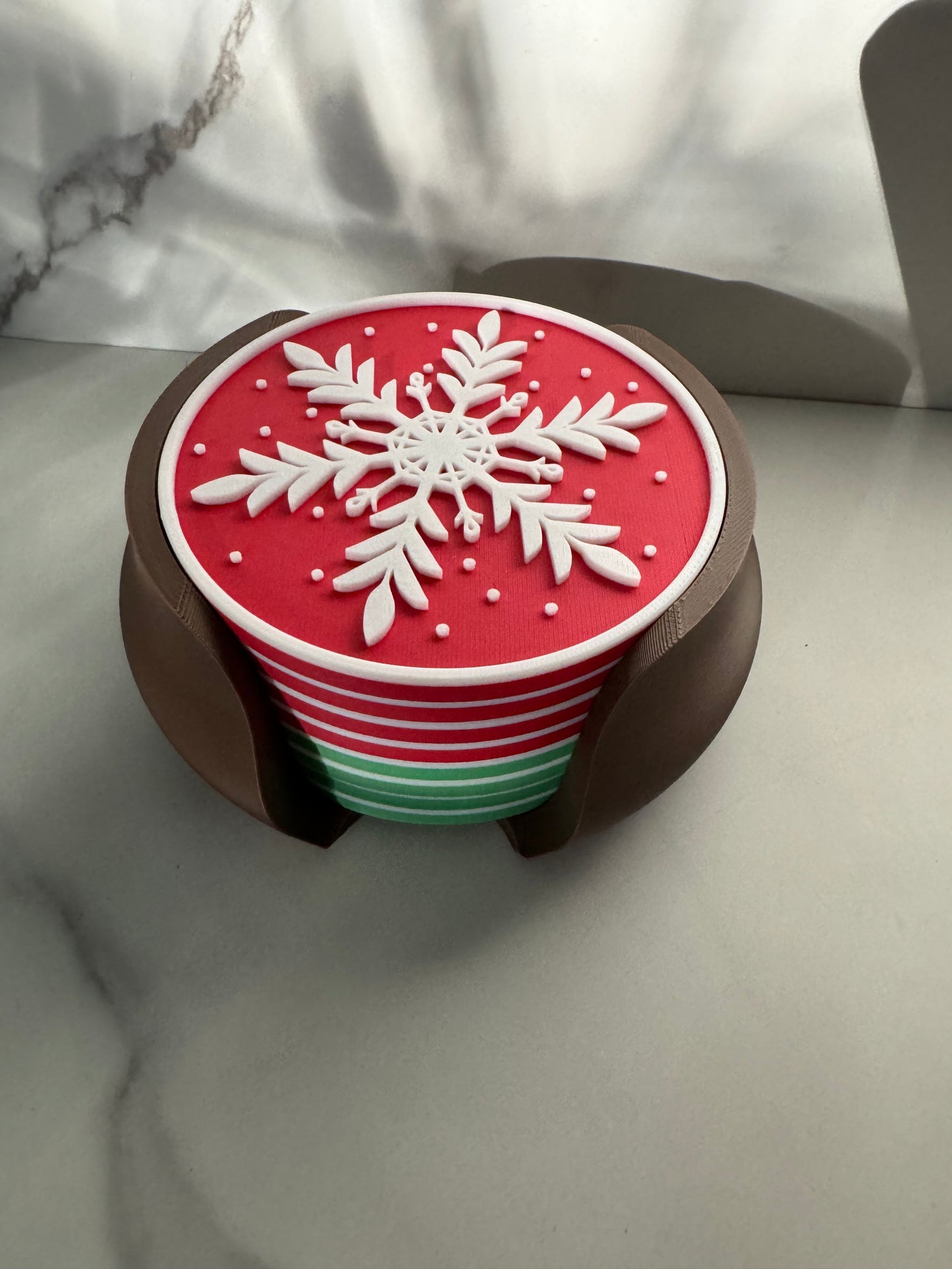 Christmas Snowflake Coaster Set 8-Pack