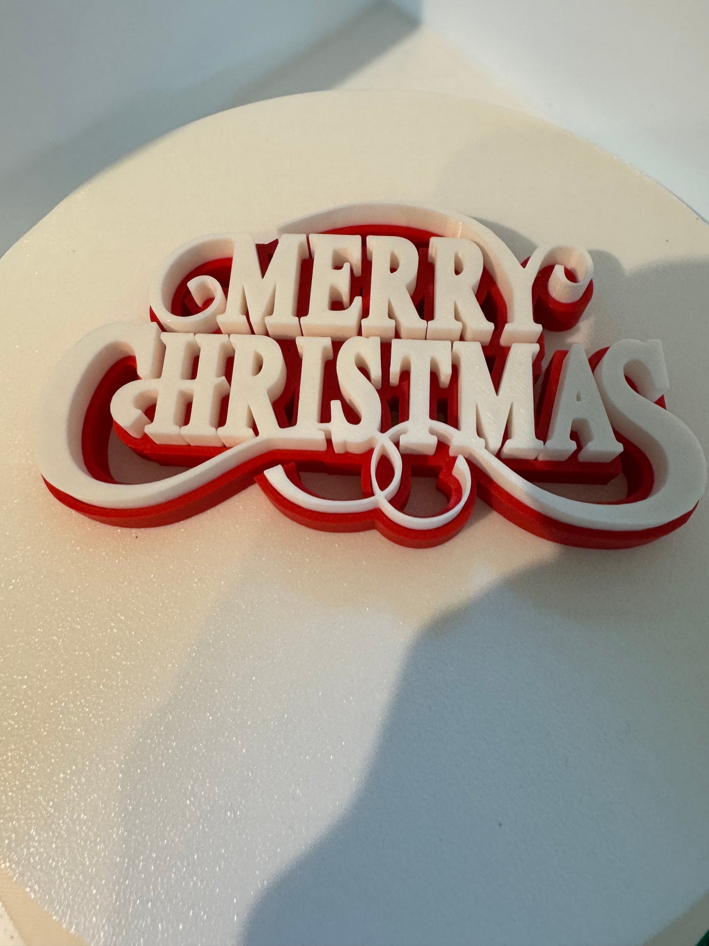 Merry Christmas typography sign
