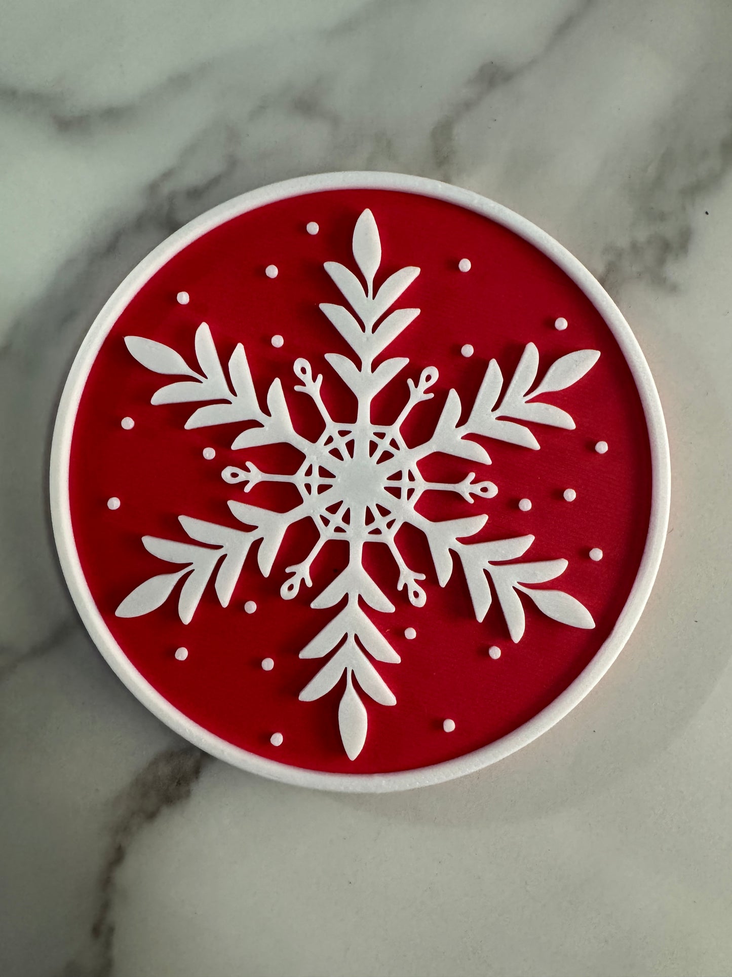Christmas Snowflake Coaster Set 8-Pack