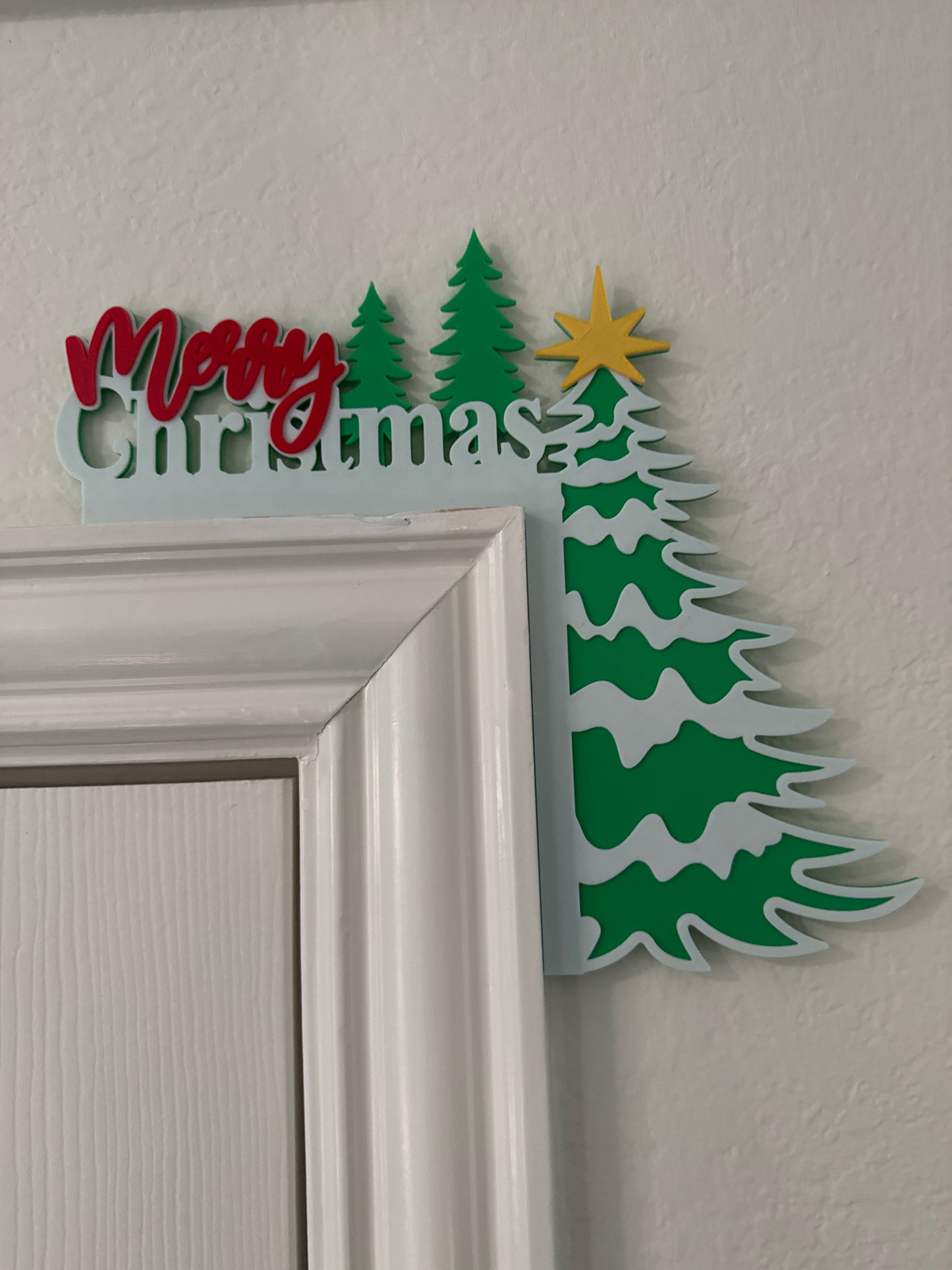 Merry Christmas Door Frame Cover