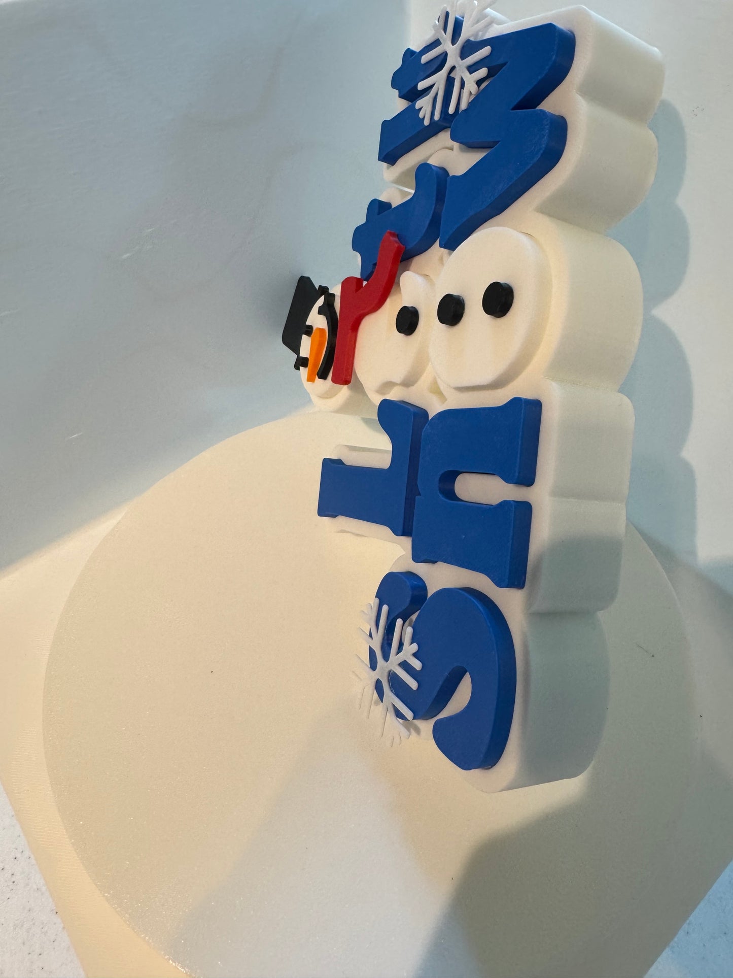 Let it Snow snowman sign