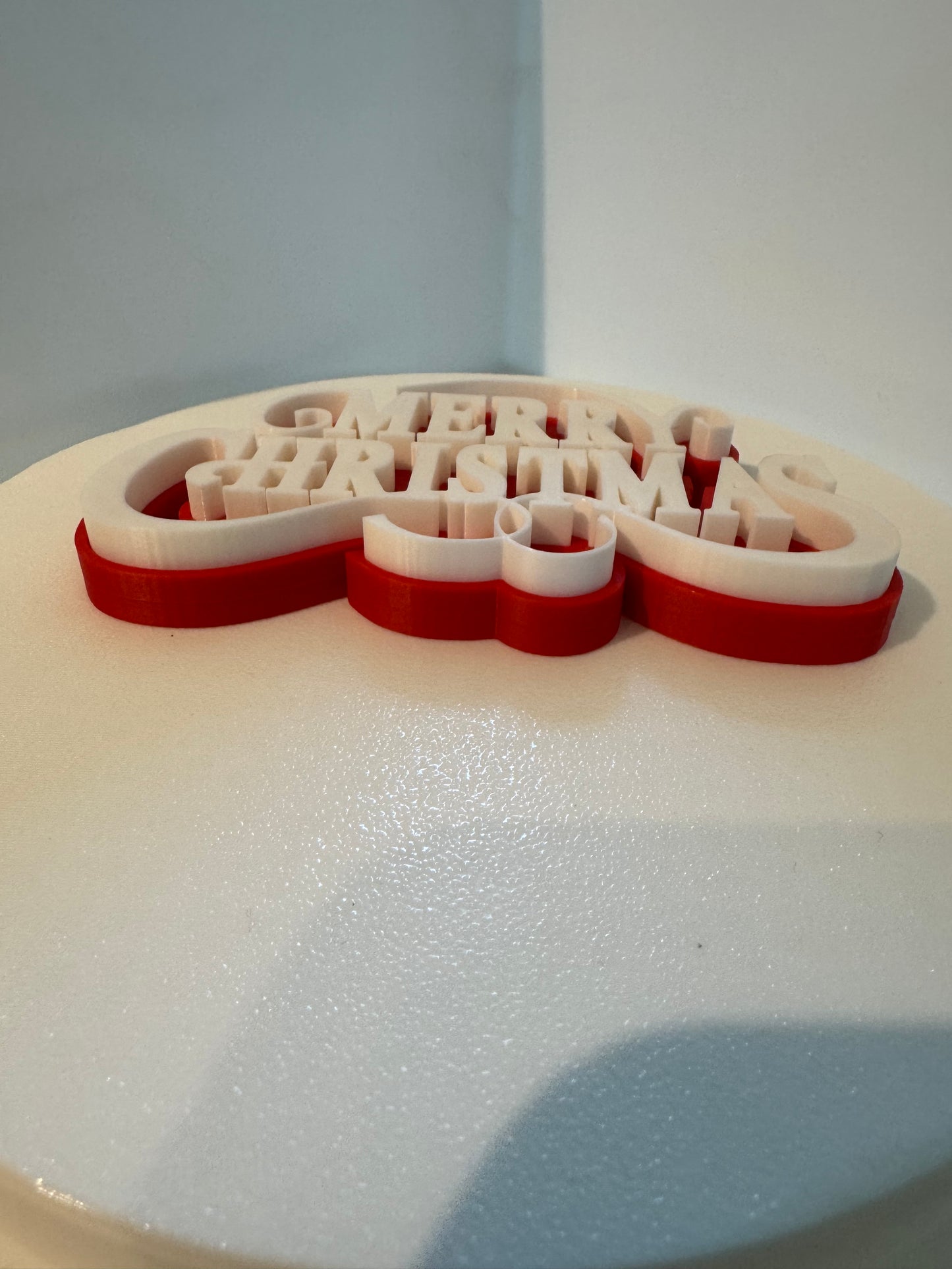 Merry Christmas typography sign